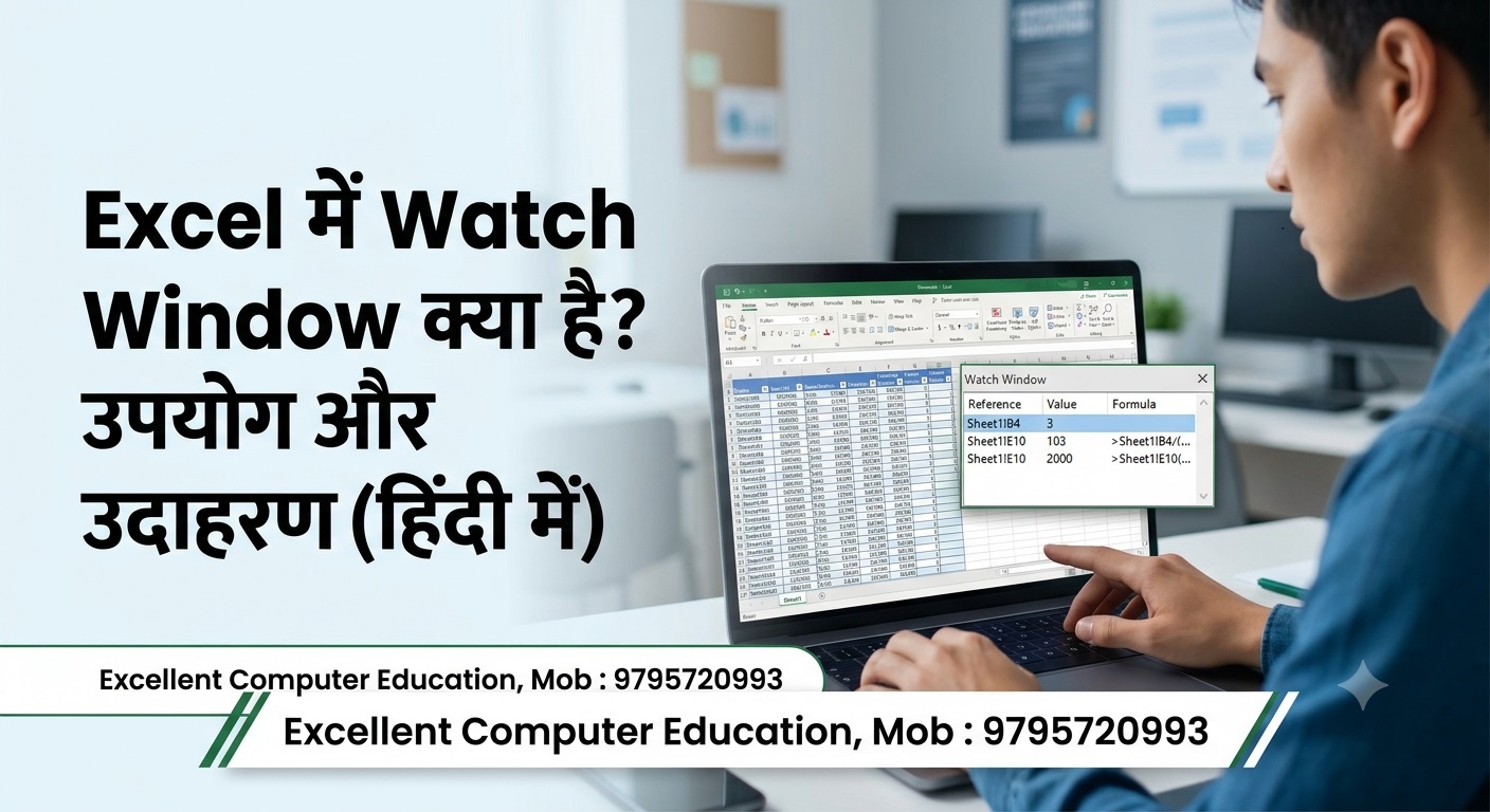 excel me watch window kya hai