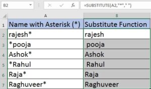 How to Remove One Click to Asterisk (*) Symbol in Excel