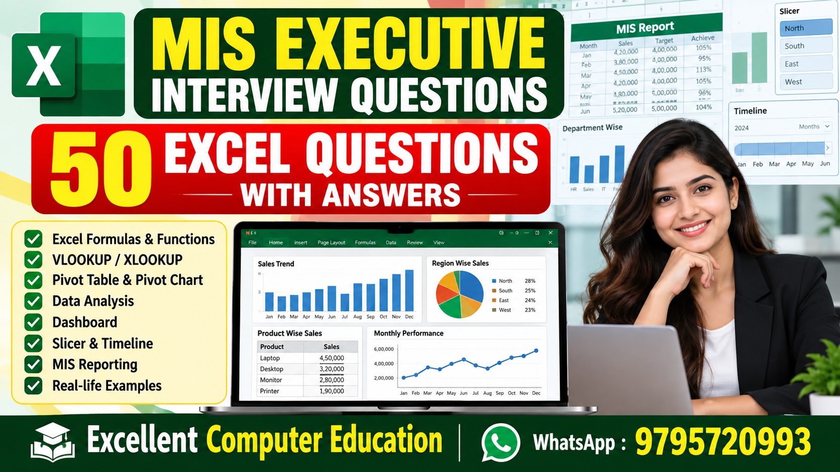 MIS Executive Interview Questions 50 Excel Questions with Answers