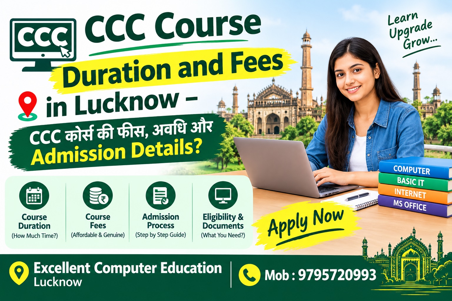 CCC Course in Lucknow Duration and Fees